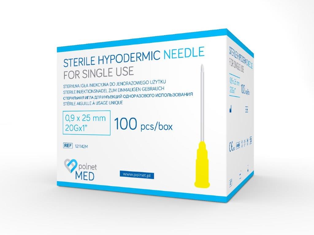 Nadeln j.u. POLnet-MED 0.9 x 25mm 100Stk